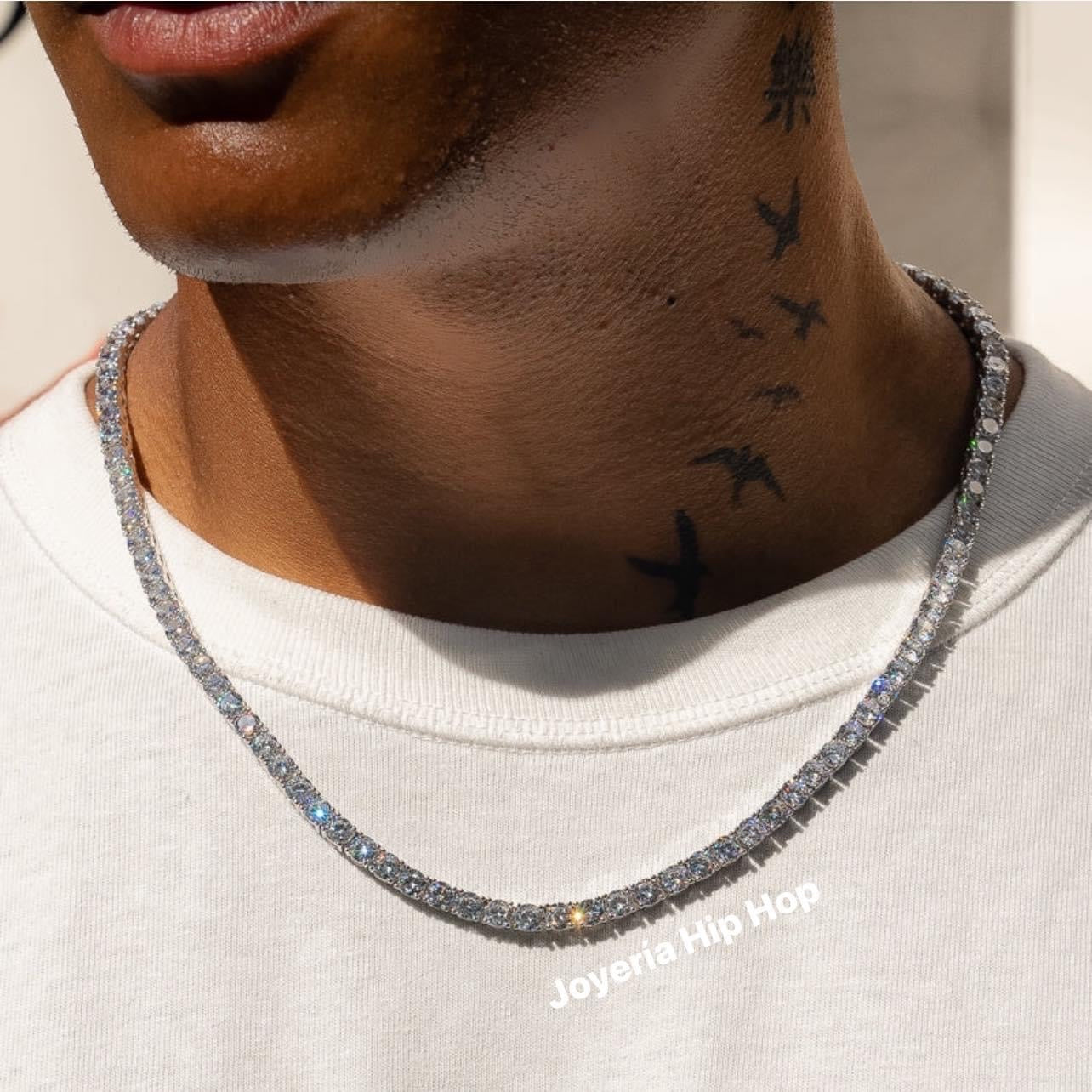 Cadena Tennis Plateada