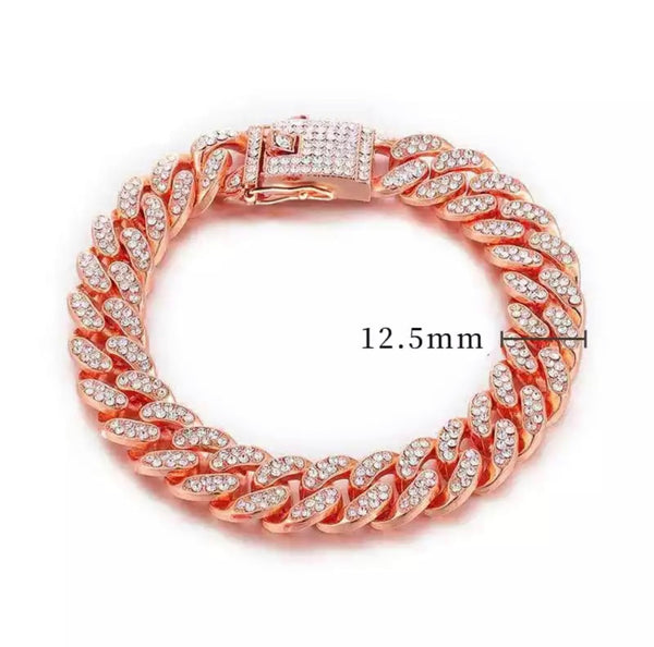 Pulsera Cubana Rosada