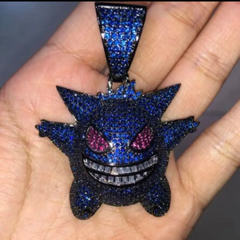 Gengar Negro Azulado con Cadena